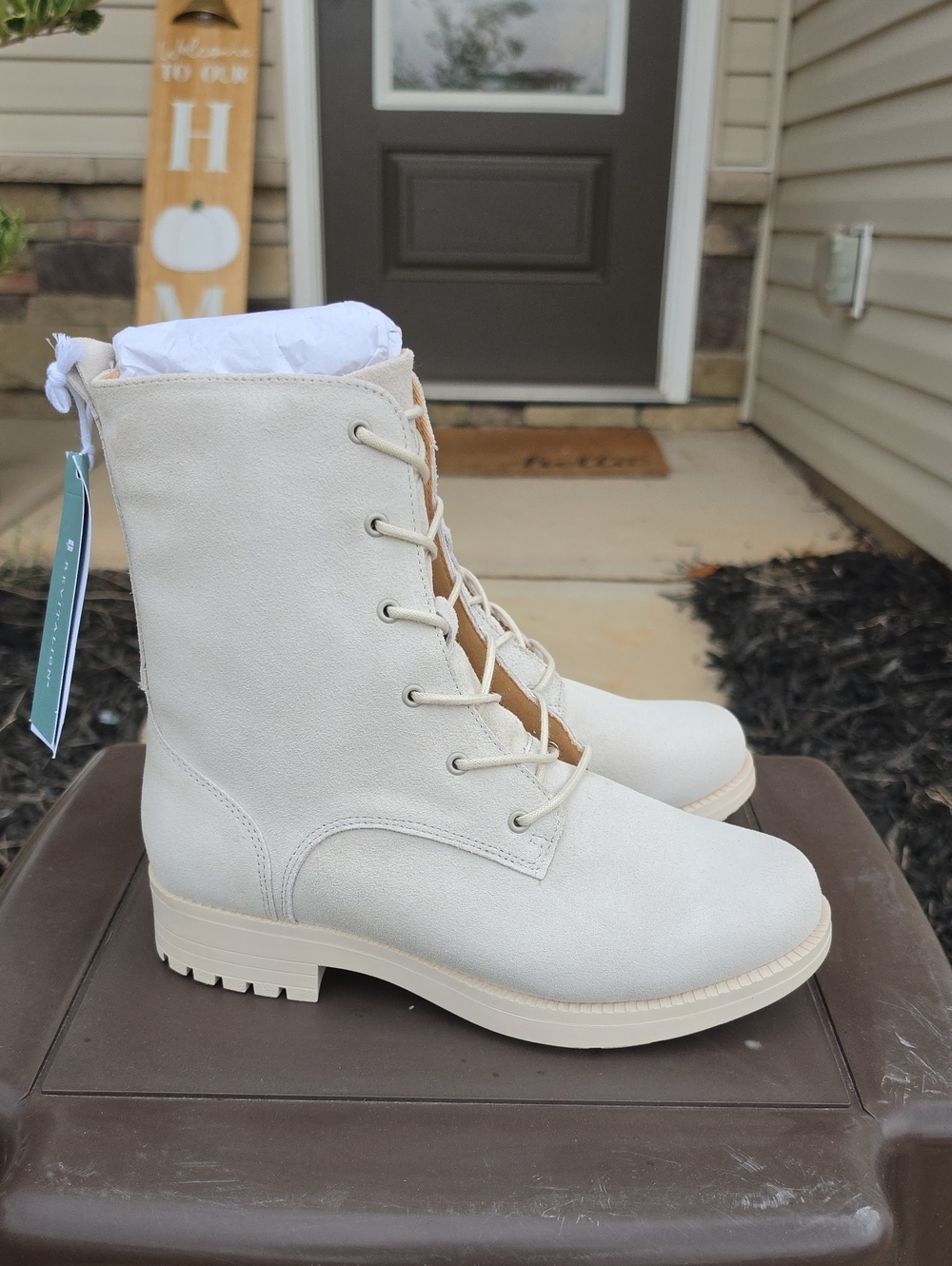 Waco Shoe Company Stratton Boot Womens Color: Sand Shell Size 7.5D New In Box